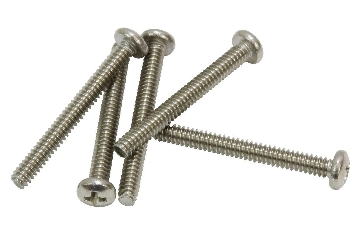 10-24 X 5/8" Stainless Pan Head Phillips Machine Screw (100 pc) 18-8 (304) Stainless
