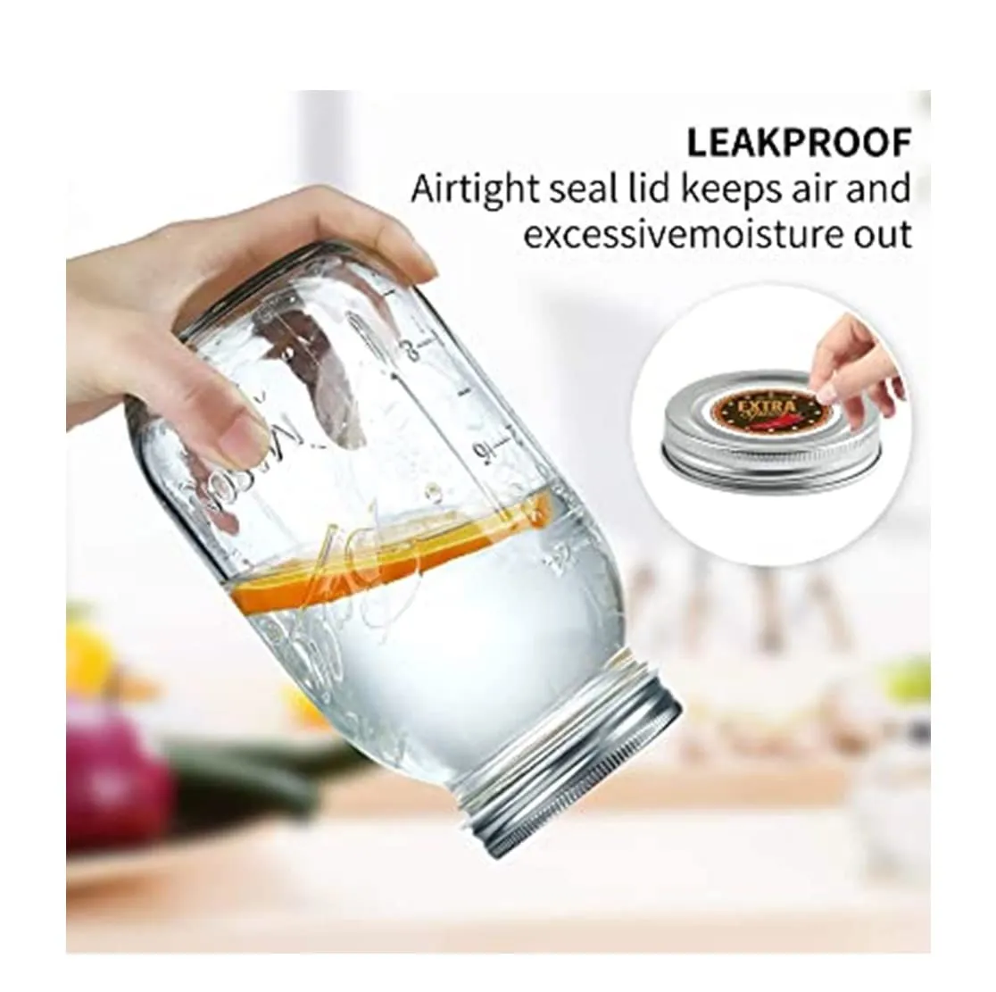 12 oz Regular-Mouth Glass Mason Canning Jars - 12 Pack