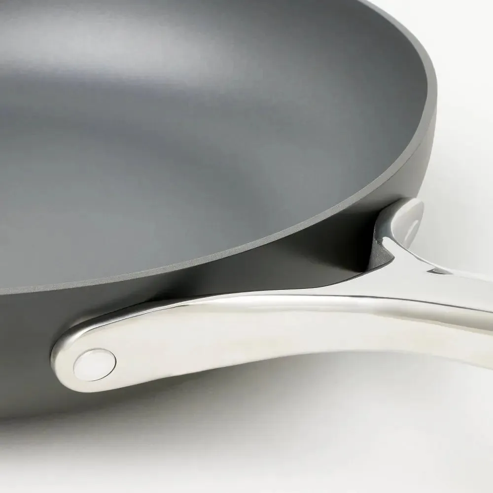 12pc Aluminum Nonstick Hard Adonized Cookware Set Dark Gray - Figmint
