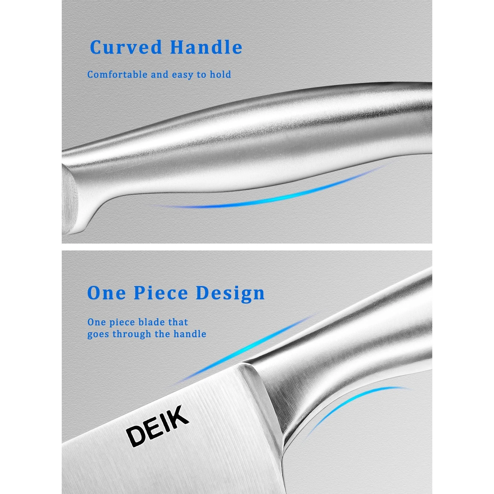 16-Piece Set: Deik Kitchen Knife Set with Wood Block