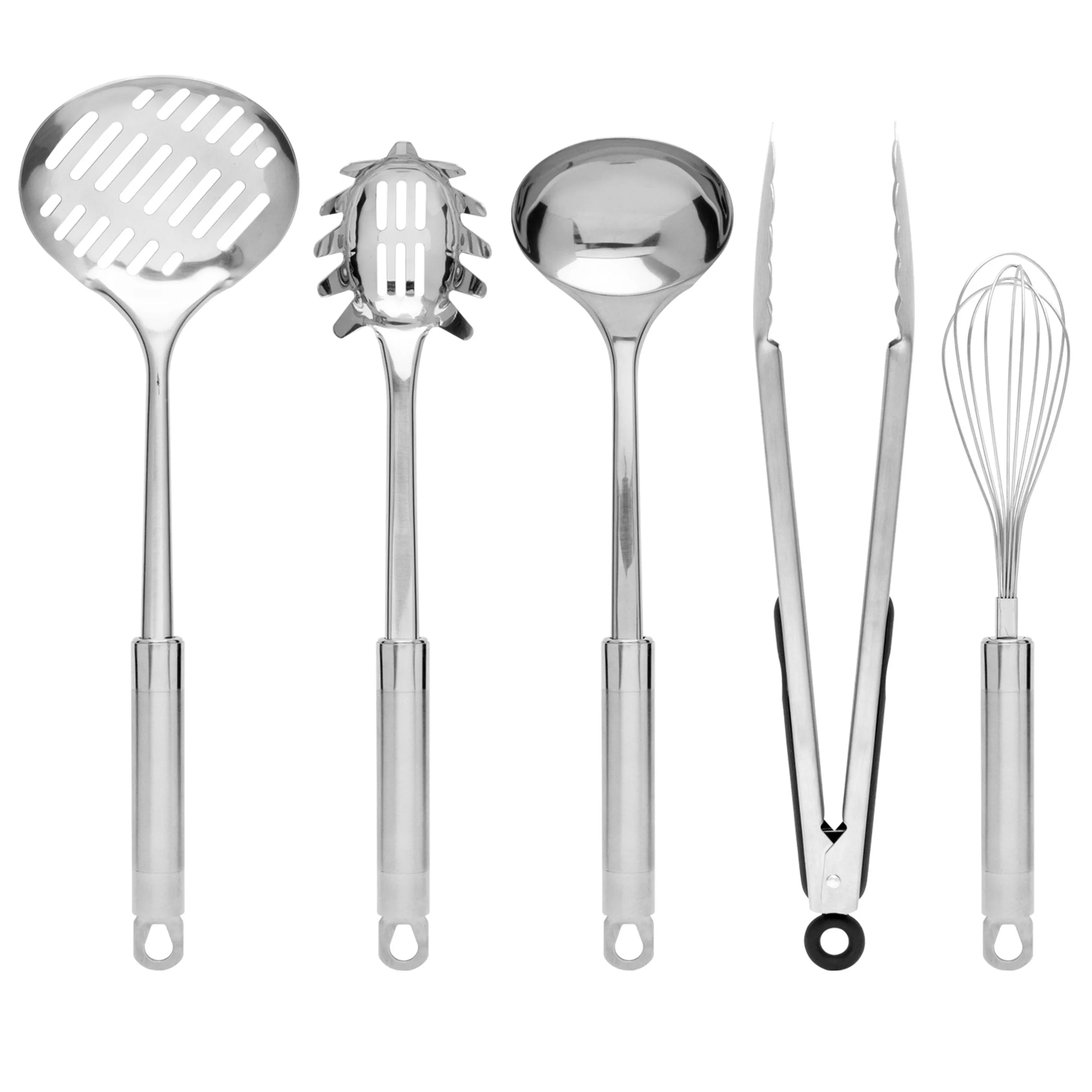 29-Piece Premium Stainless Steel Cooking Utensil Set for Kitchen - Silver