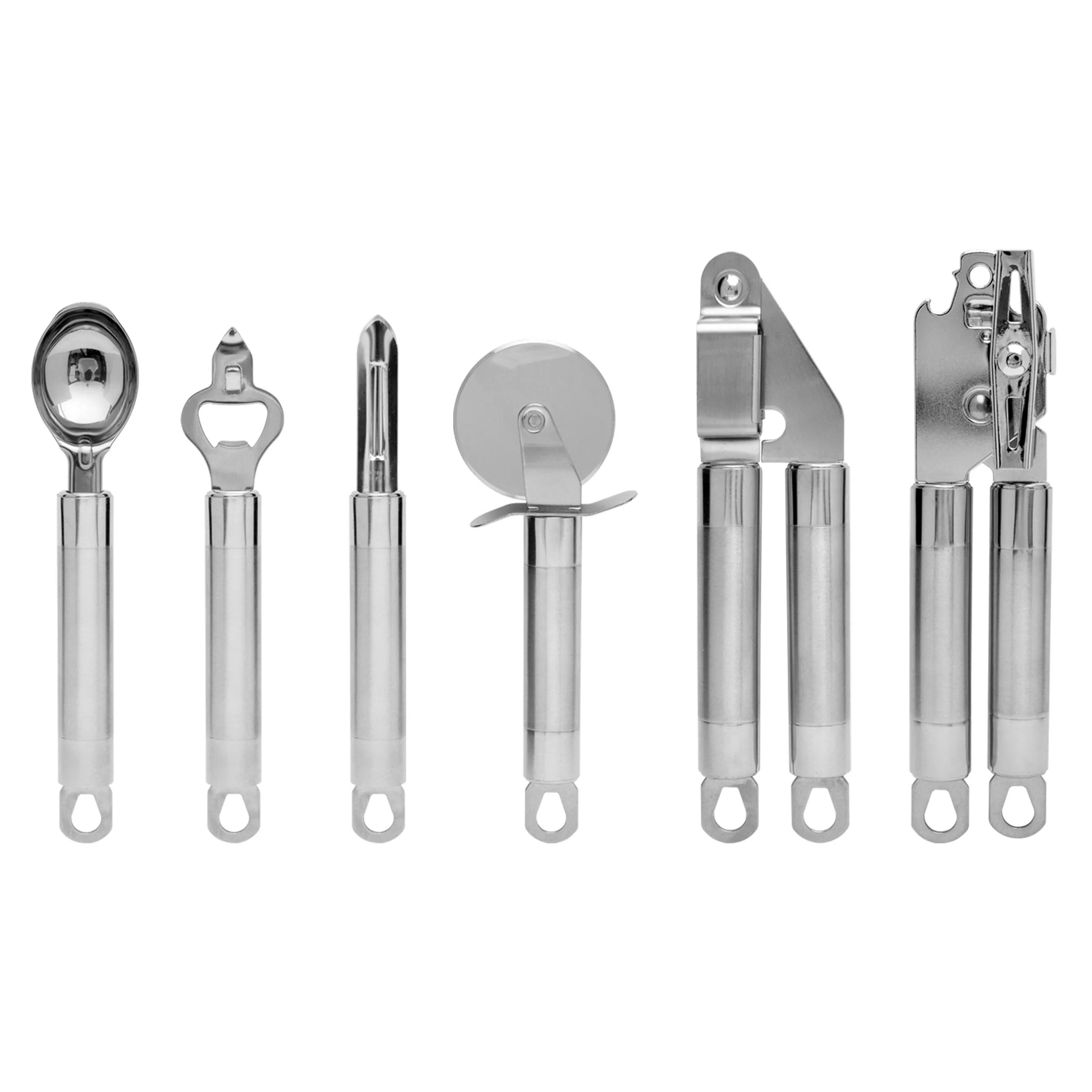 29-Piece Premium Stainless Steel Cooking Utensil Set for Kitchen - Silver