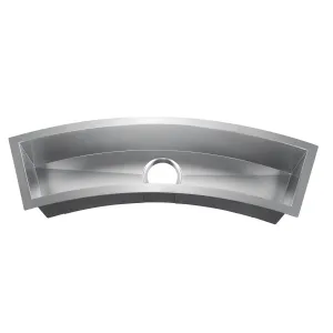 33" Wolcott Zero Radius Stainless Steel Prep Sink