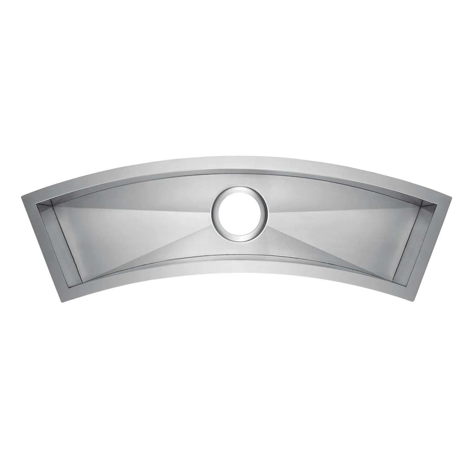 33" Wolcott Zero Radius Stainless Steel Prep Sink