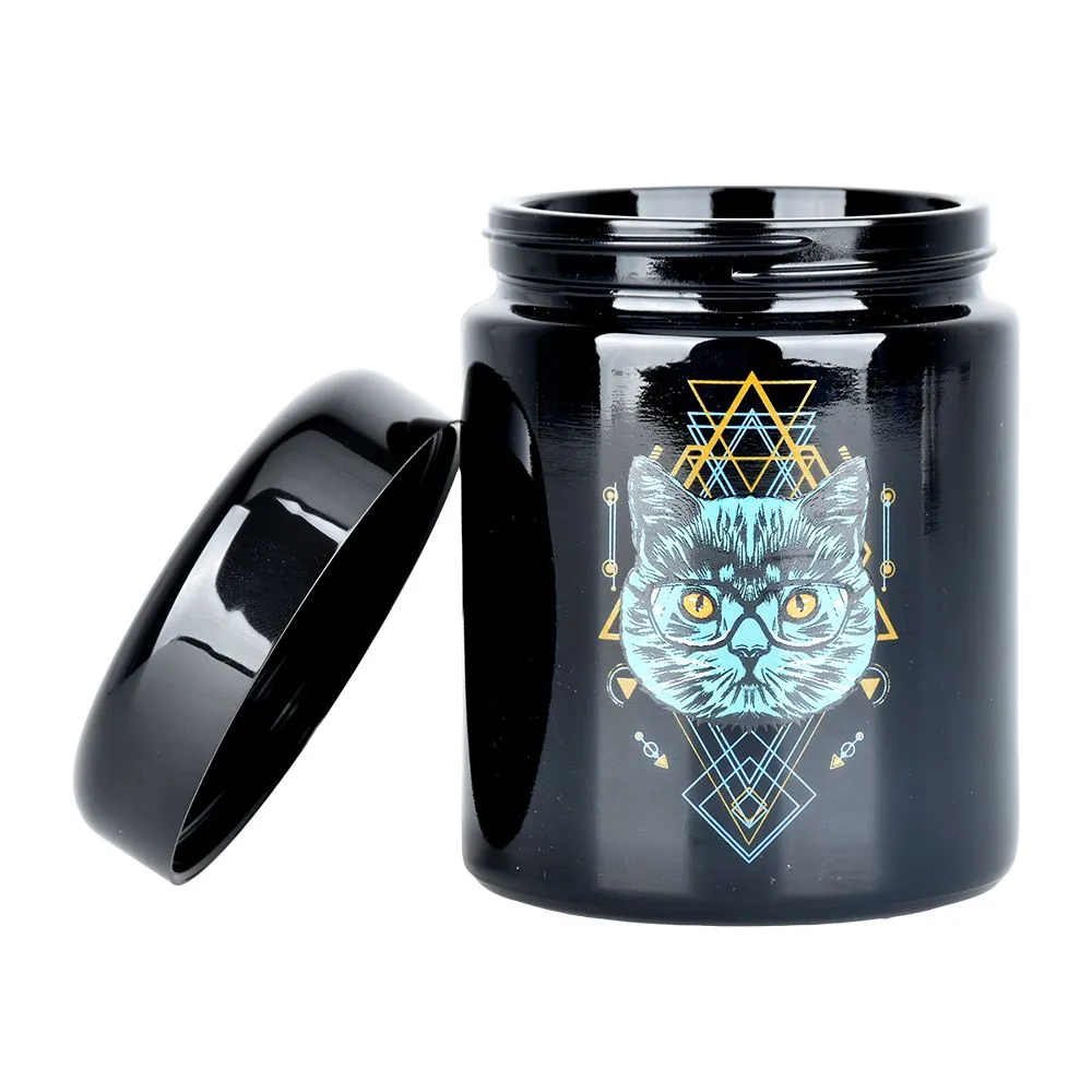 420 Sacred Cat Jar with UV Screw Top