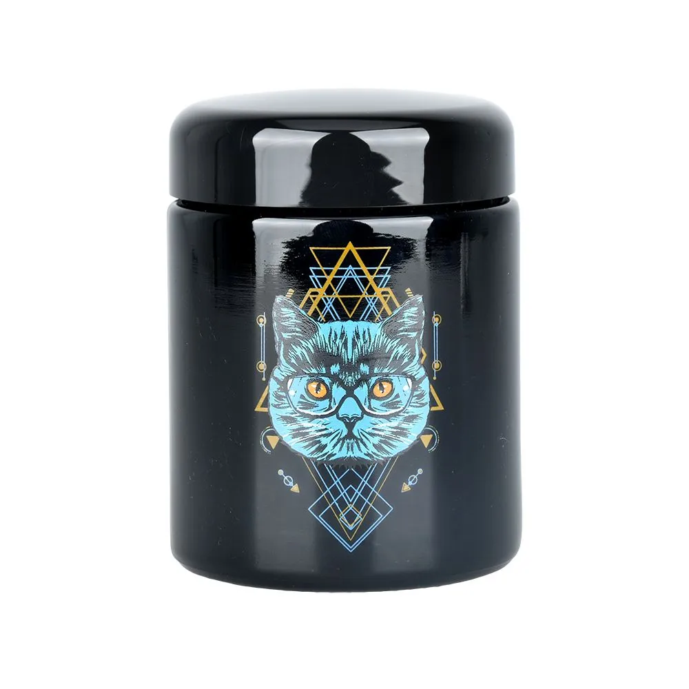 420 Sacred Cat Jar with UV Screw Top