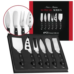6-Piece Cheese Knife Set  6 Stainless Steel German Knives