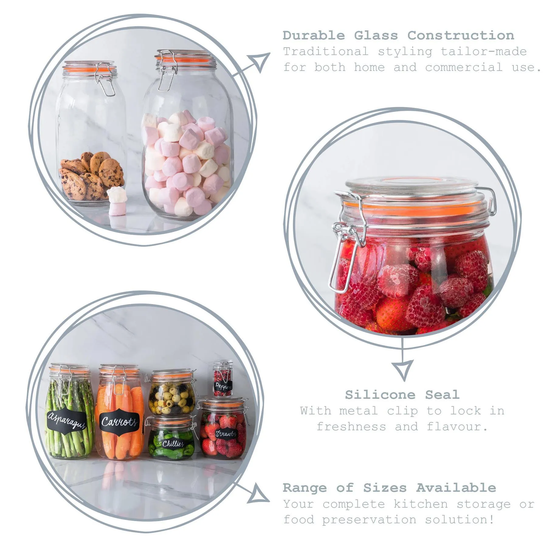 70ml Classic Glass Storage Jar - By Argon Tableware