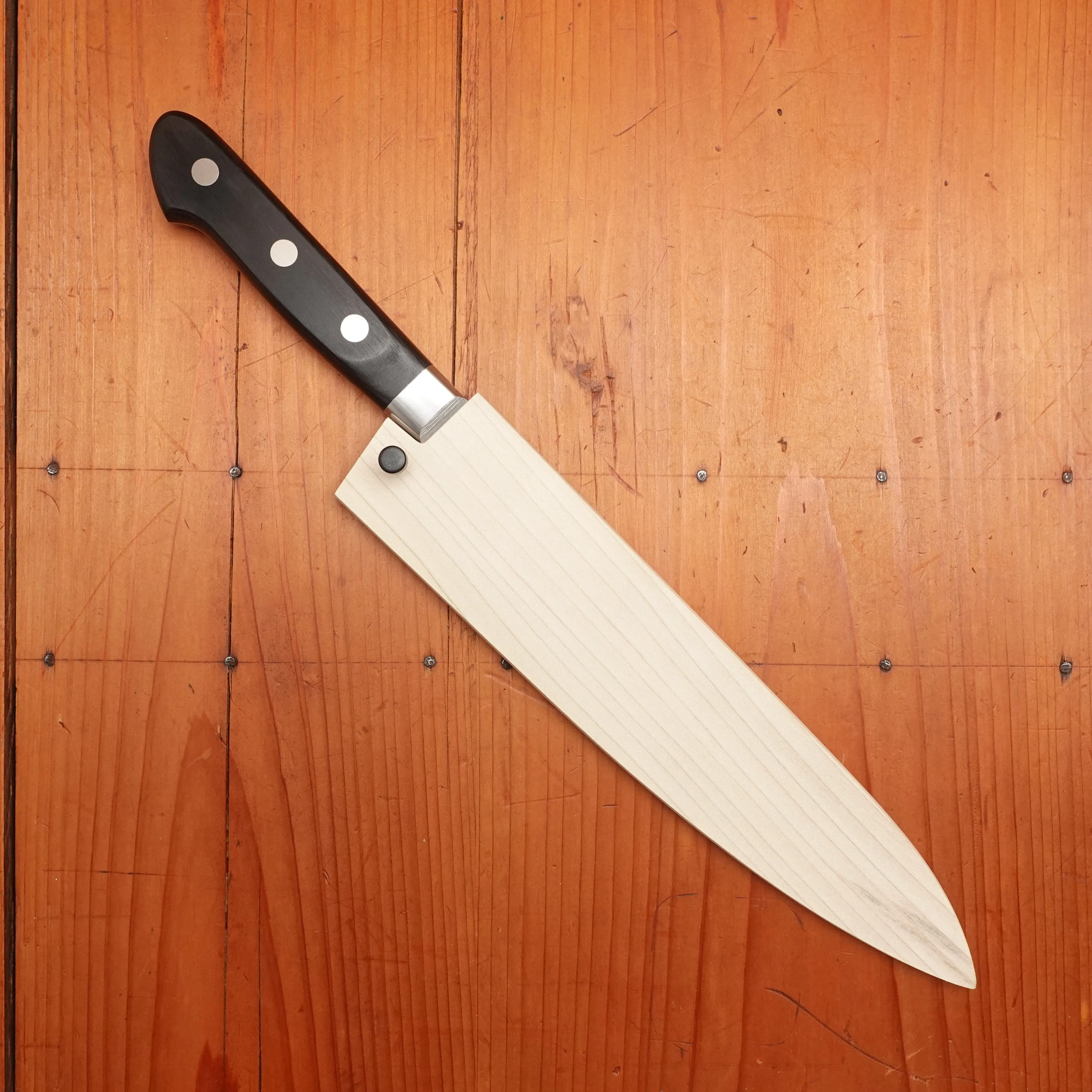 Ashi Hamono Ginga 210mm Gyuto Swedish Stainless Western Handle with Saya
