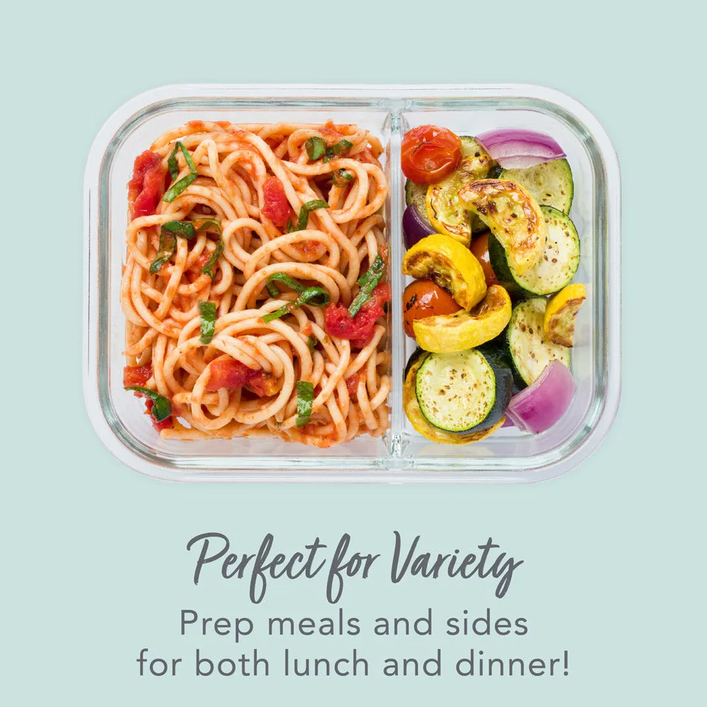 Bentgo Glass Leak-Proof Meal Prep Set (4pc) - Seafoam/Seaglass