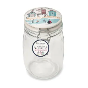 Beside The Seaside 1L Round Glass Storage Jar