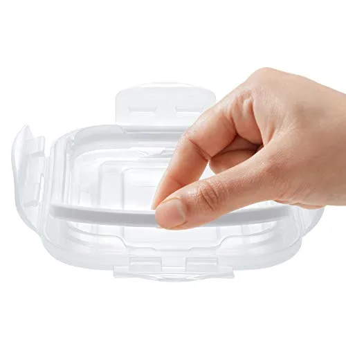 Borosil Glass Lunch Box, (Blue, 520ml)