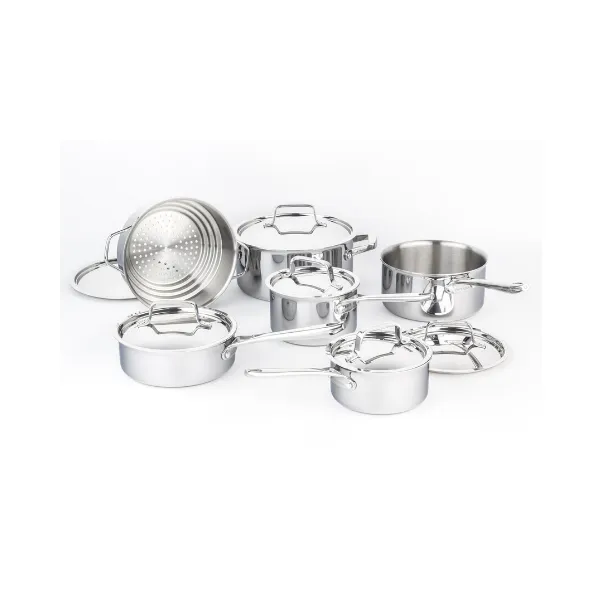 Canadian Professional 12-Piece Stainless Steel Clad Cookware Set
