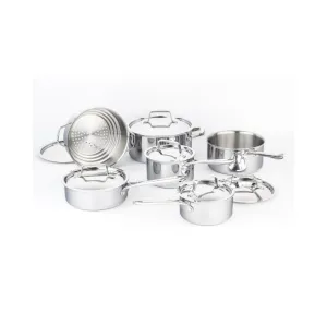 Canadian Professional 12-Piece Stainless Steel Clad Cookware Set