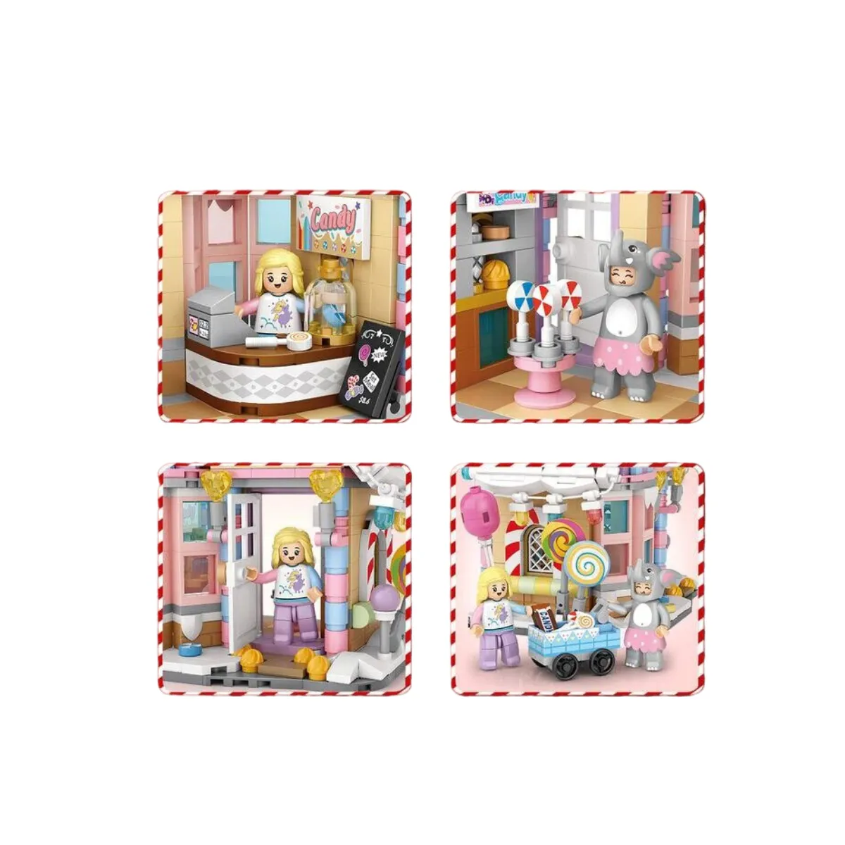 Candy House | LOZ 1224 Mini Block Building Bricks Set Fairy Tale for Ages 10 