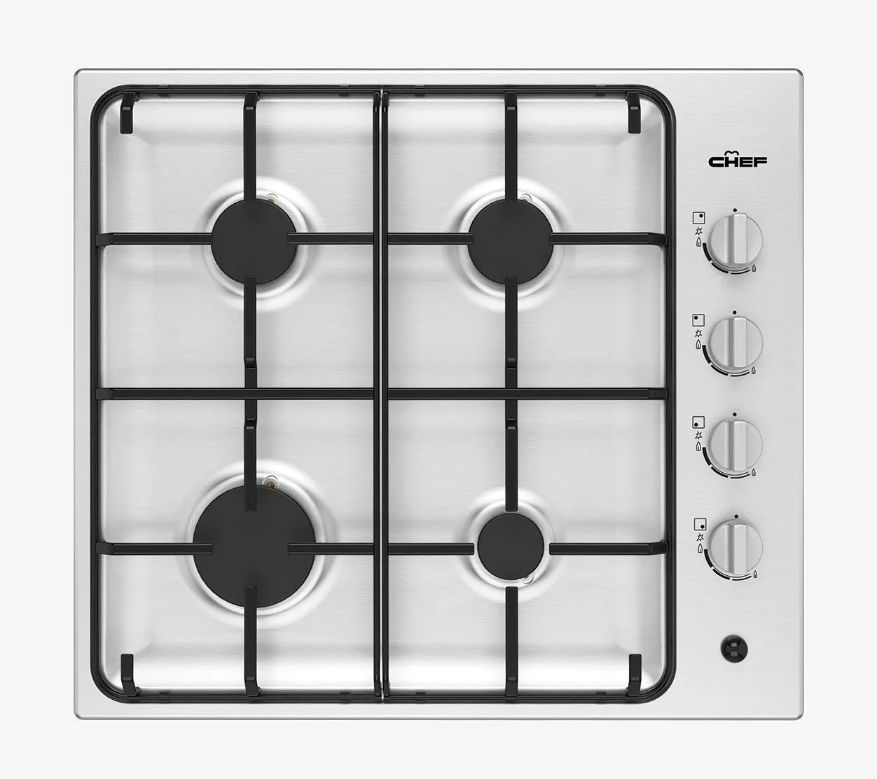 Chef 60cm Natural Gas Battery Ignition Cooktop CHG642SC