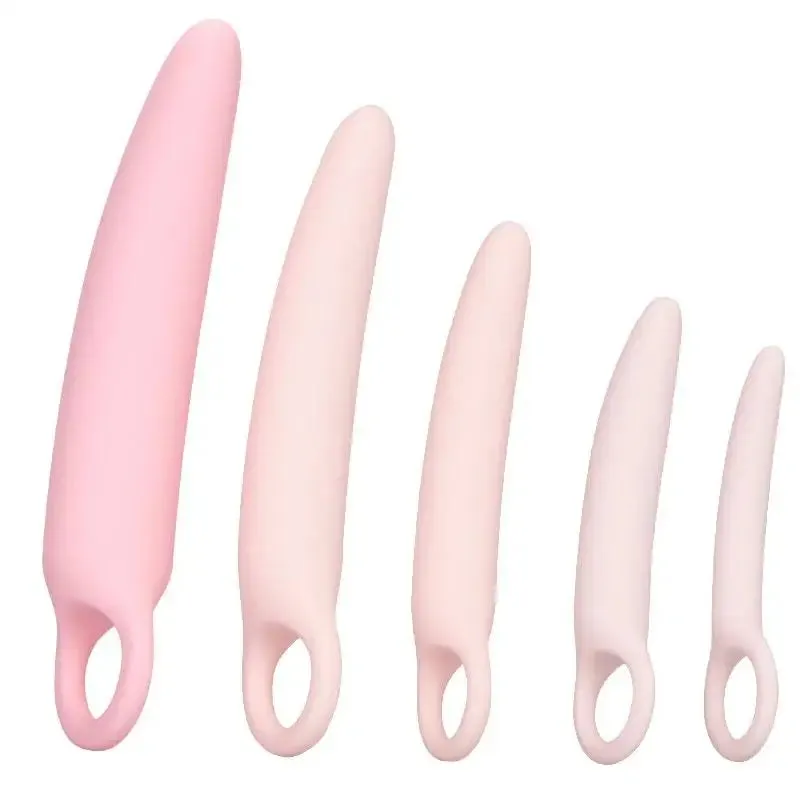 Colt Pink 5-piece Silicone Gradual Dilator Kit with Finger Loops