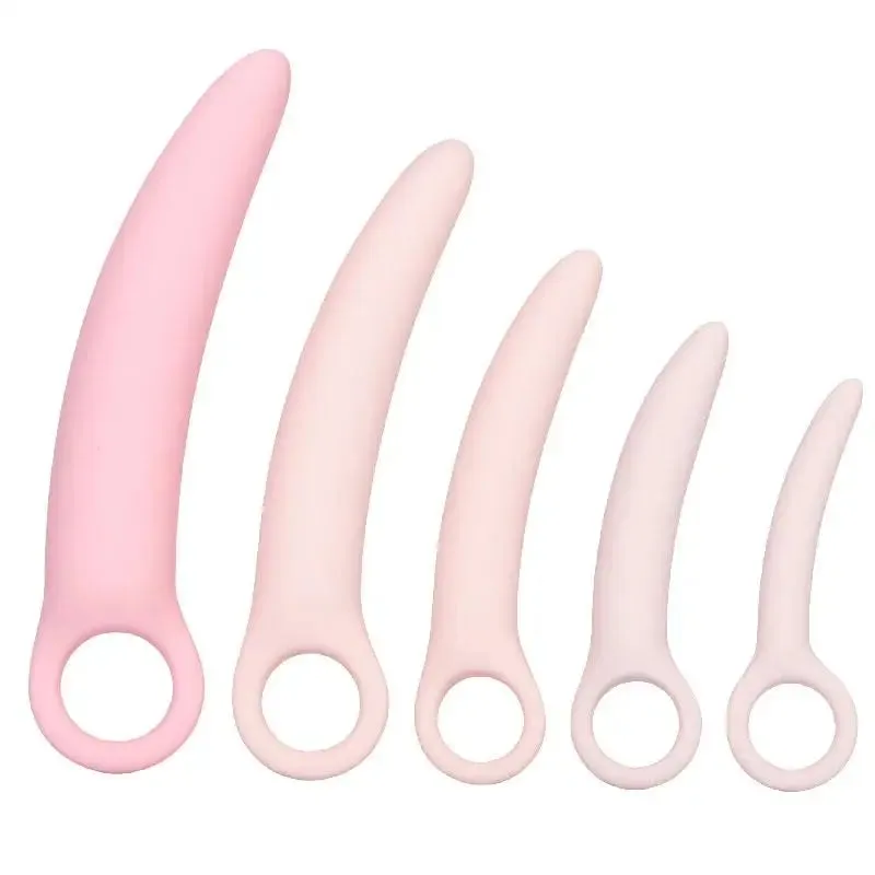 Colt Pink 5-piece Silicone Gradual Dilator Kit with Finger Loops