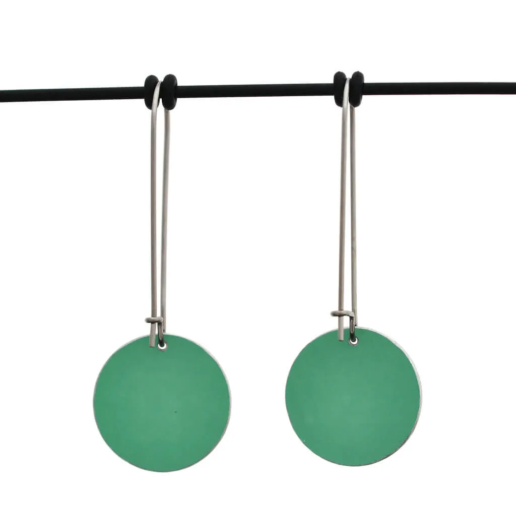 Crosshatch - Birds Nests For Hair - small circle drop hook earrings