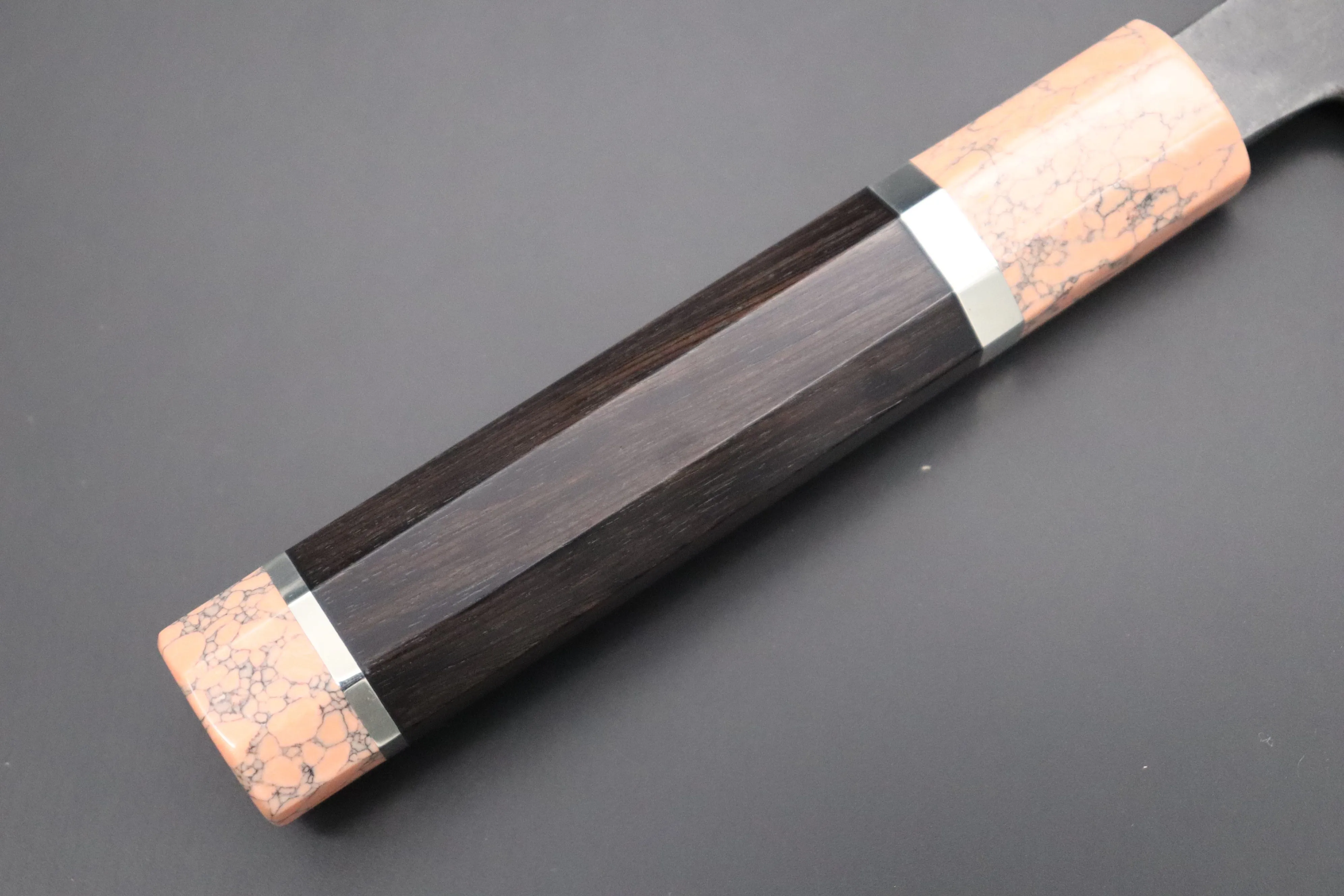 Custom Limited Edition, Hinoura White Steel No.1 Kurouchi Series HS1-4SP3 Wa Santoku 165mm (6.4 Inch)