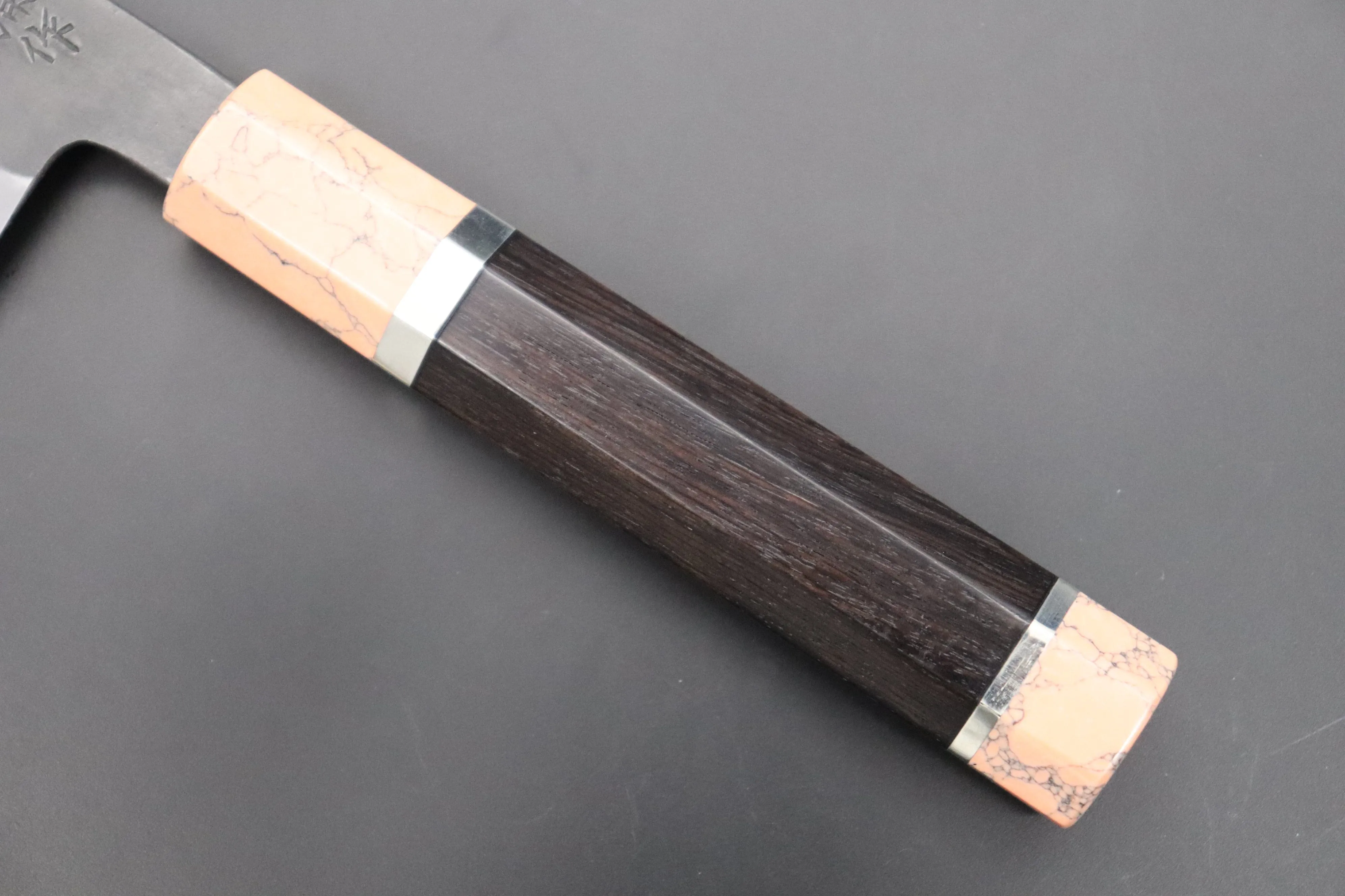 Custom Limited Edition, Hinoura White Steel No.1 Kurouchi Series HS1-4SP3 Wa Santoku 165mm (6.4 Inch)