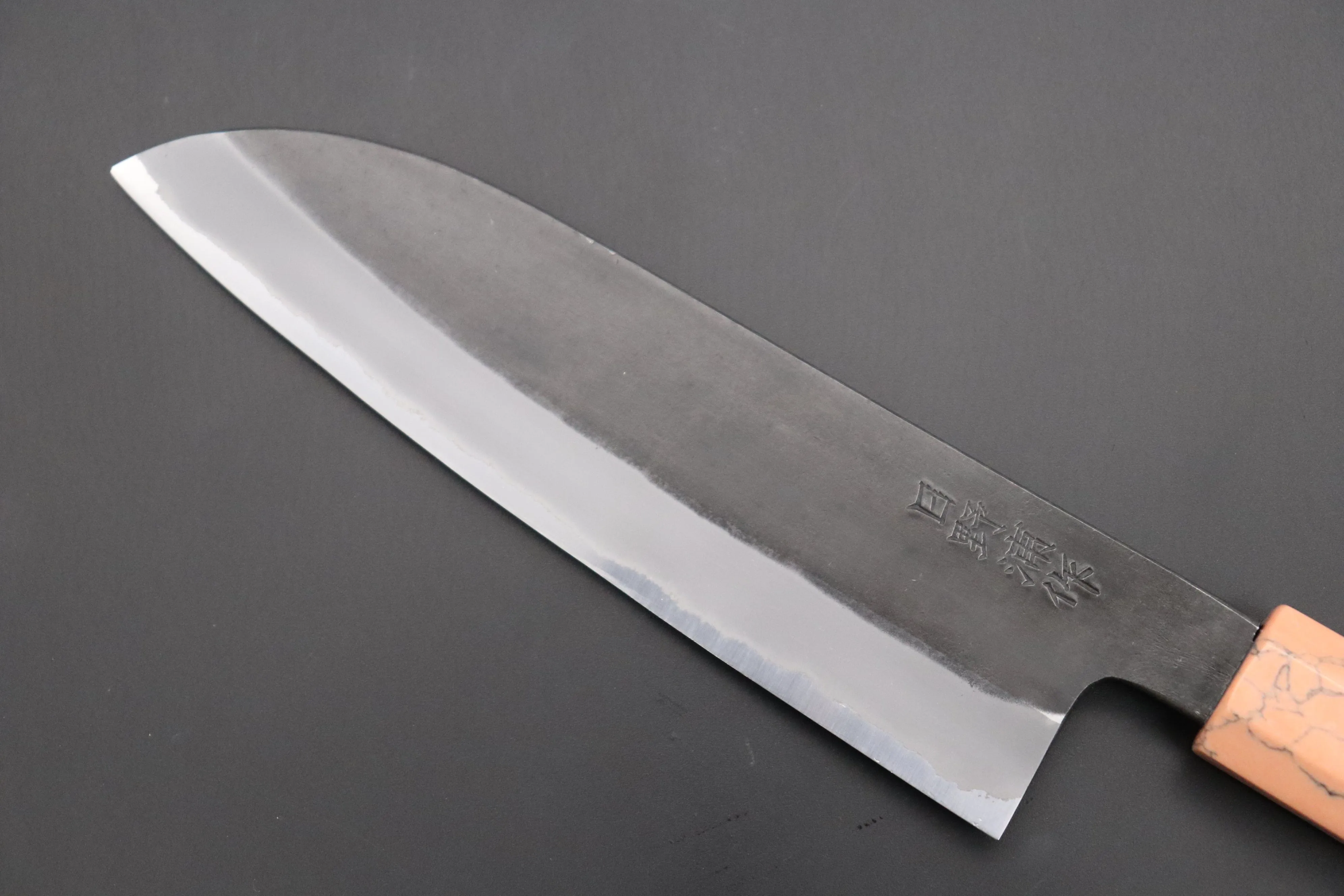 Custom Limited Edition, Hinoura White Steel No.1 Kurouchi Series HS1-4SP3 Wa Santoku 165mm (6.4 Inch)