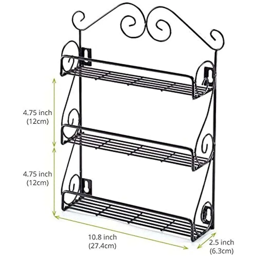 Decorlay kitchen rack space saving shelf for storing spice and bottles