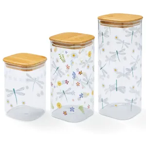 English Meadow Glass Storage Jar