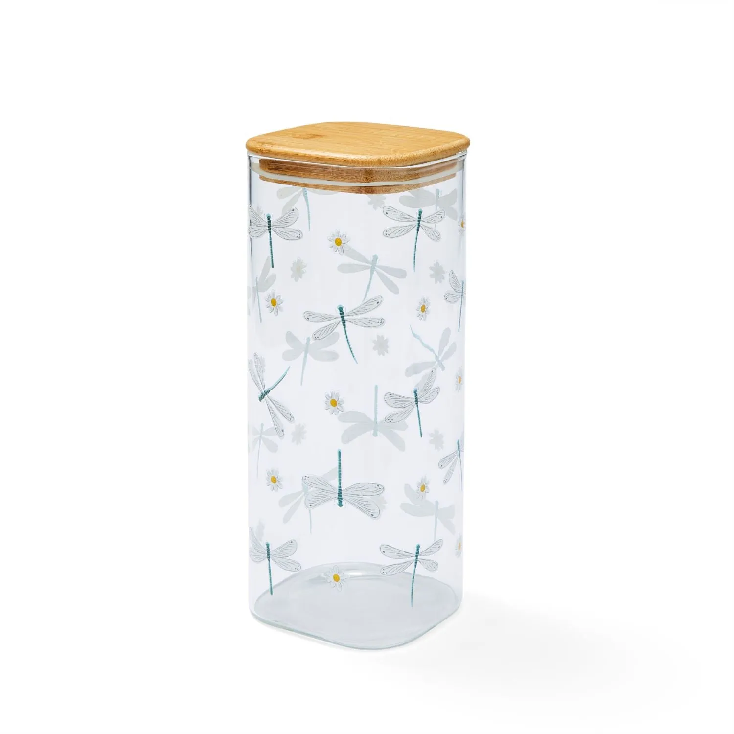 English Meadow Glass Storage Jar