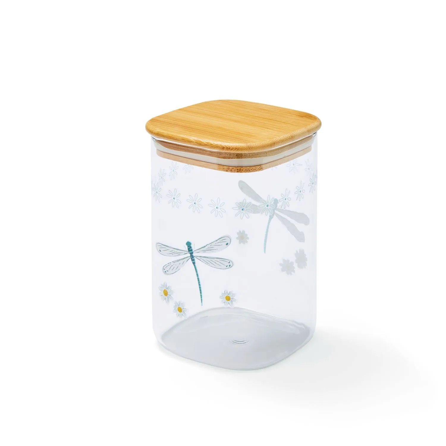 English Meadow Glass Storage Jar