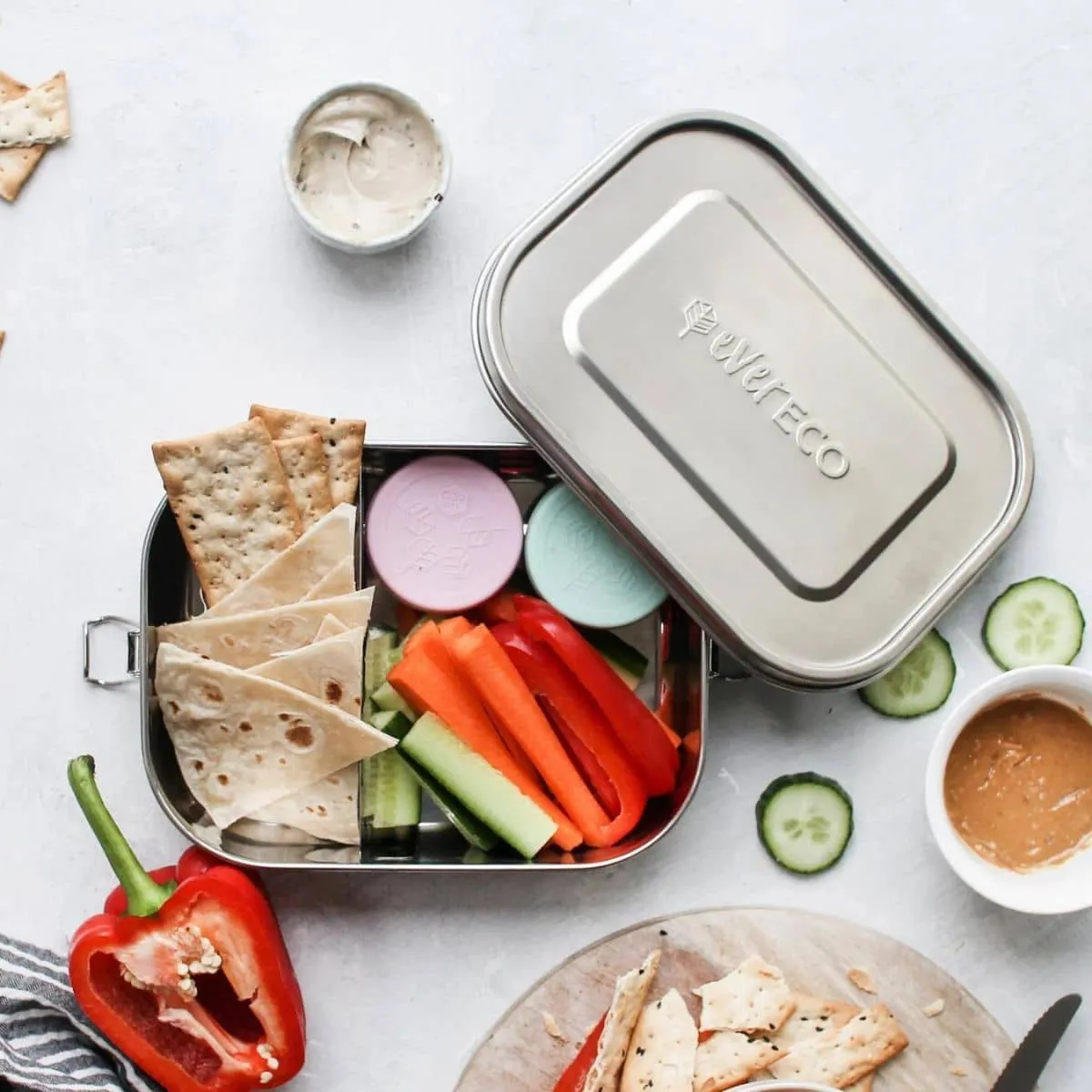 Ever Eco Stainless Steel Mini Containers - 3 Piece Pastel