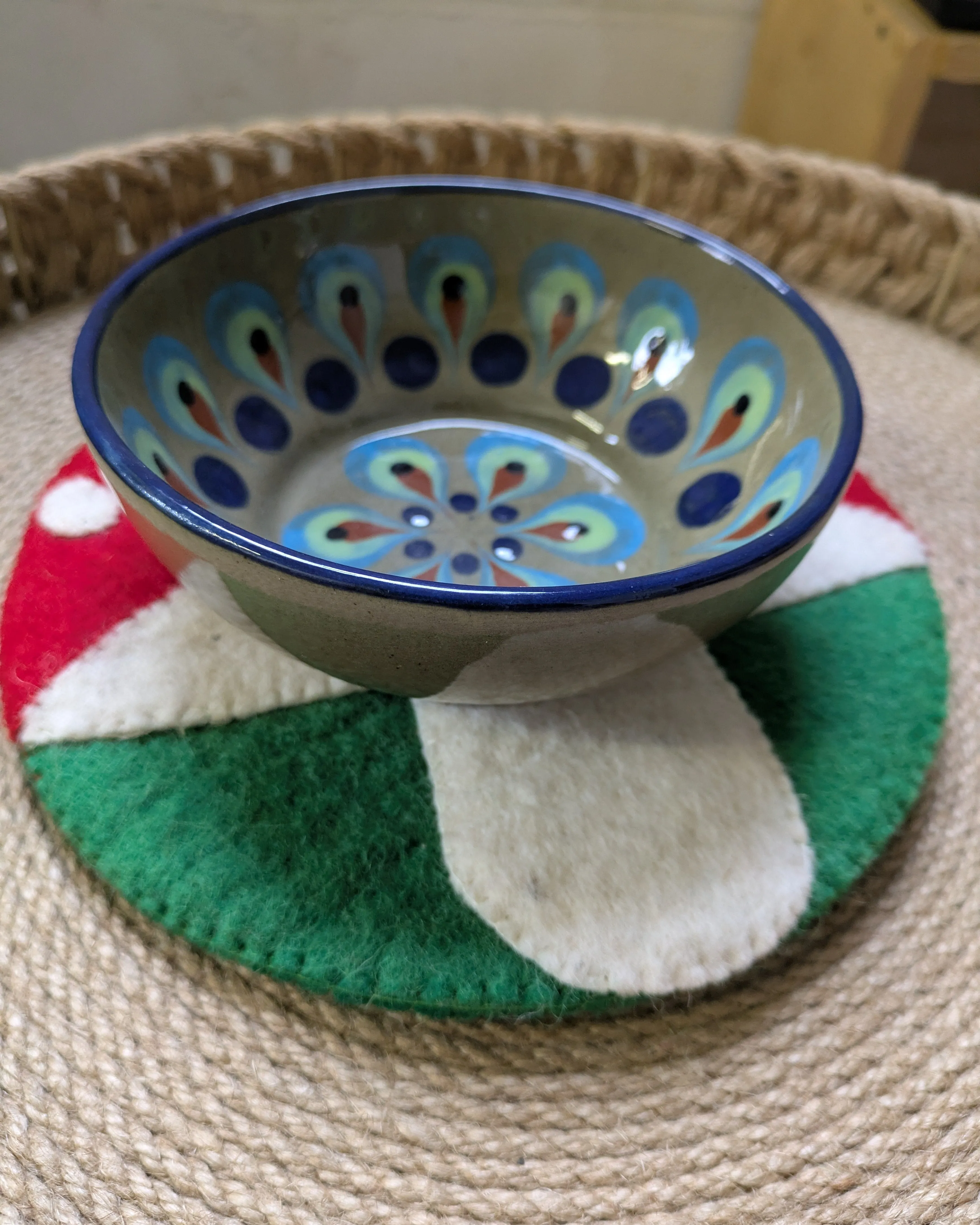 Felted Mushroom Trivet