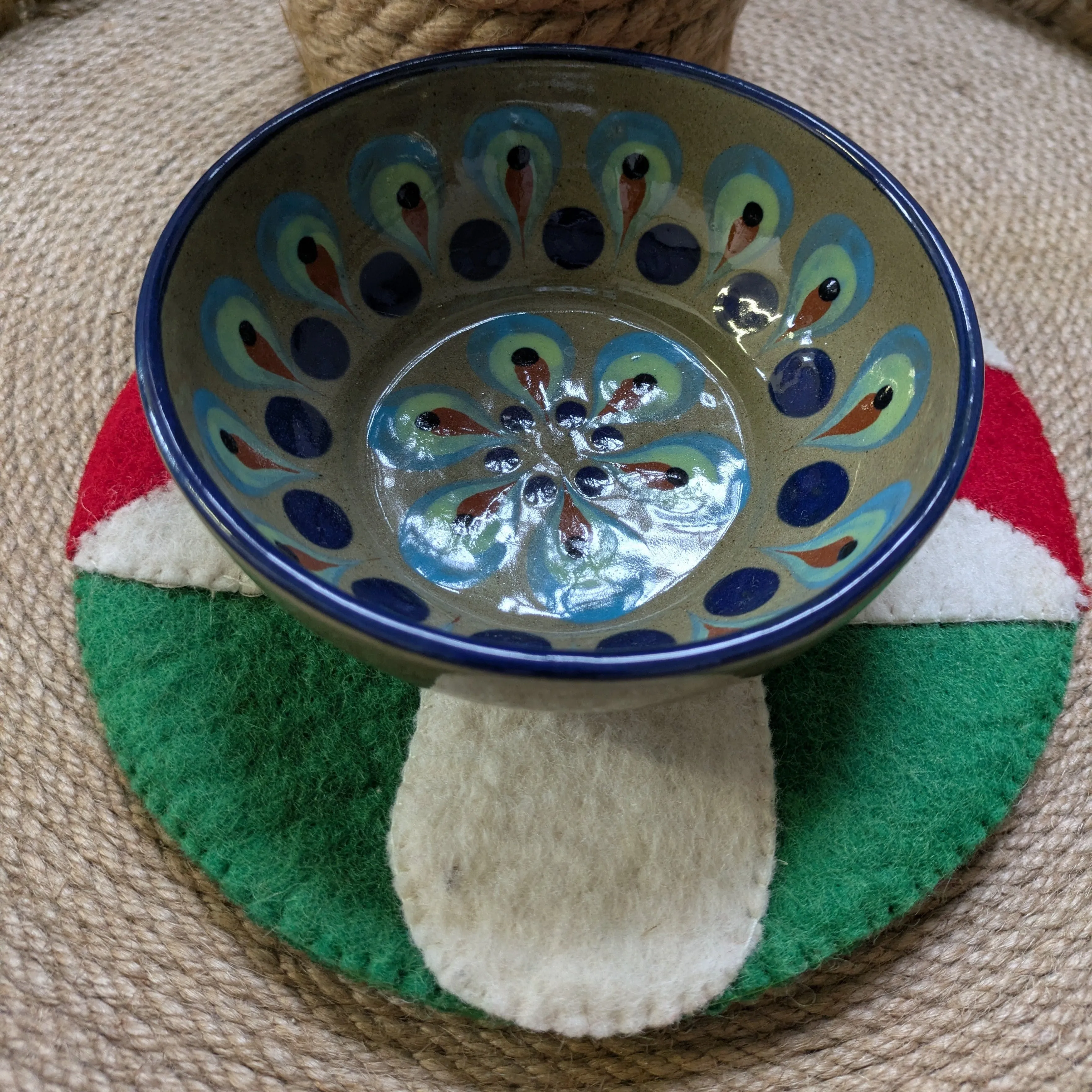 Felted Mushroom Trivet
