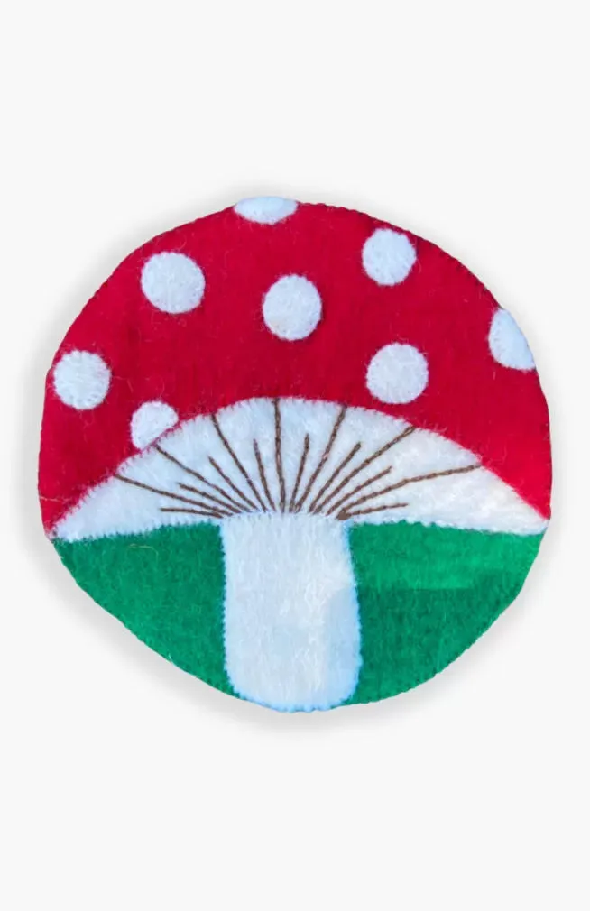 Felted Mushroom Trivet