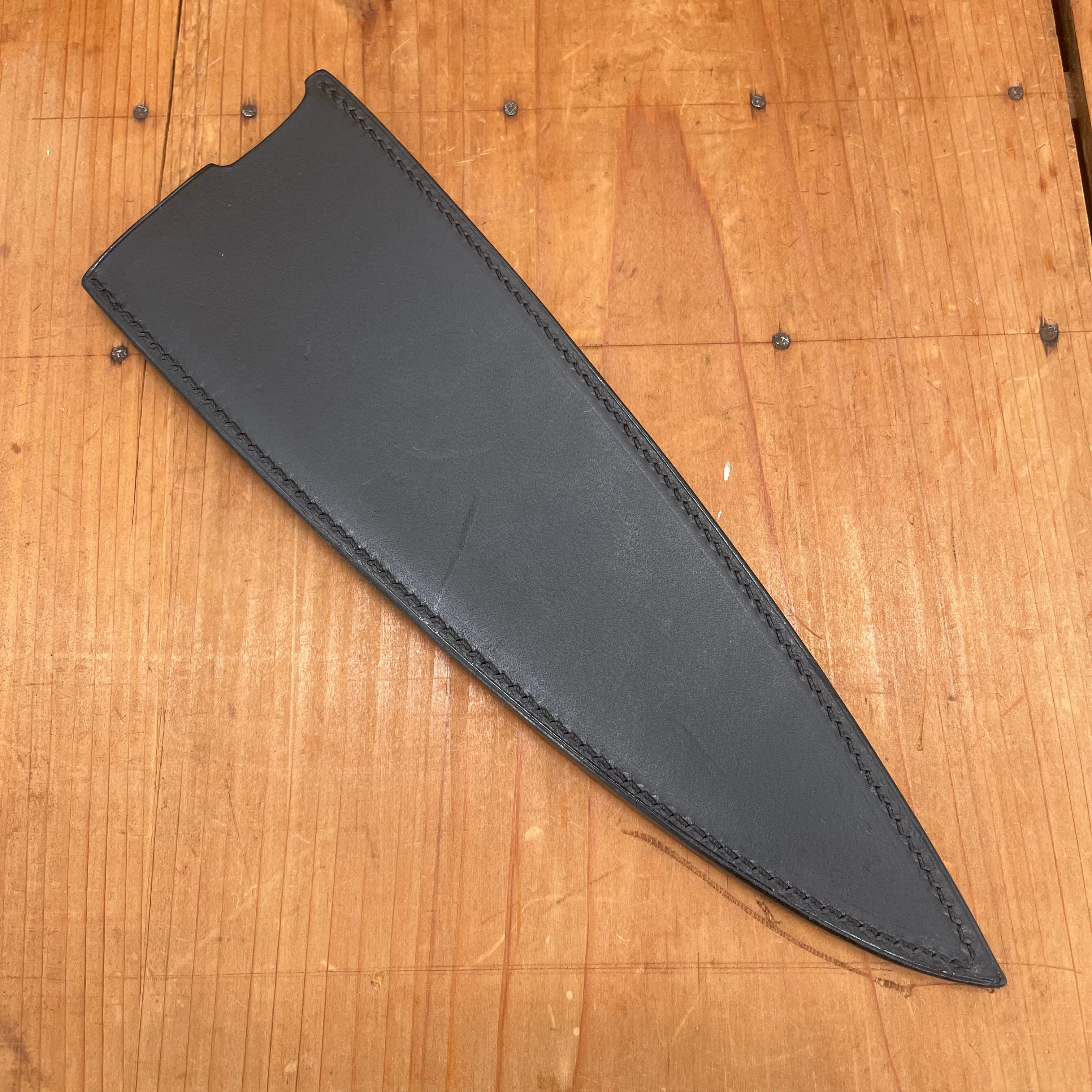 Florentine Kitchen Knives Chef Black Leather Sheath