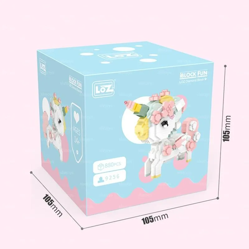 Flower Unicorn | LOZ Mini Block Building Bricks Set Cartoon Character for Ages 10 