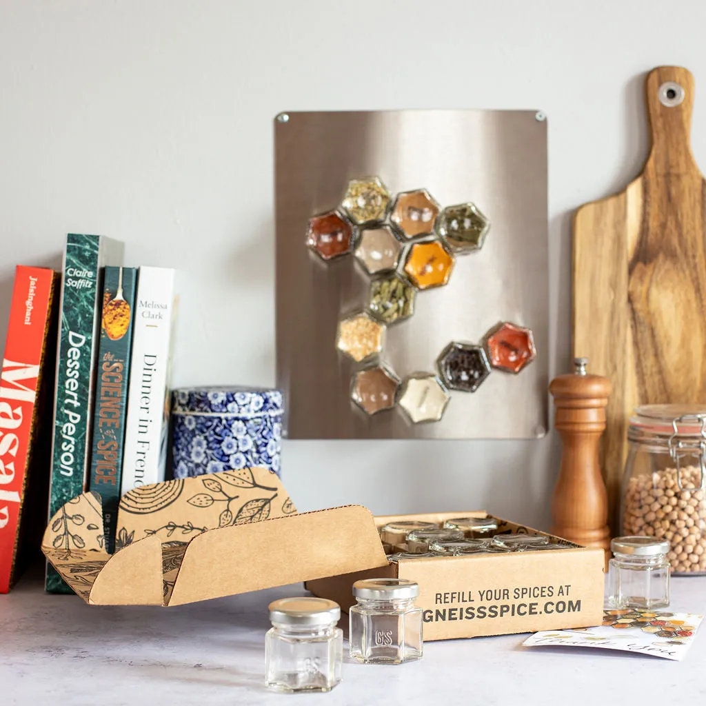 'FOODIE' GIFT BUNDLE: Empty Magnetic Jars & Gift Certificate for Organic Refills