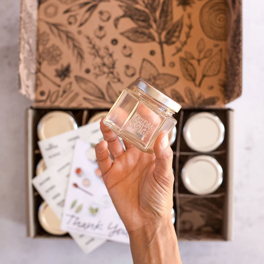 'FOODIE' GIFT BUNDLE: Empty Magnetic Jars & Gift Certificate for Organic Refills