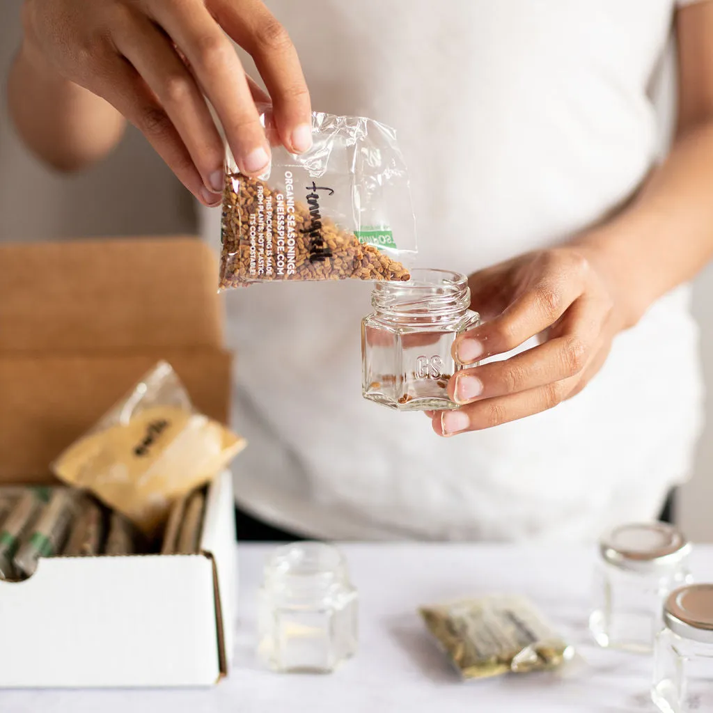 'FOODIE' GIFT BUNDLE: Empty Magnetic Jars & Gift Certificate for Organic Refills