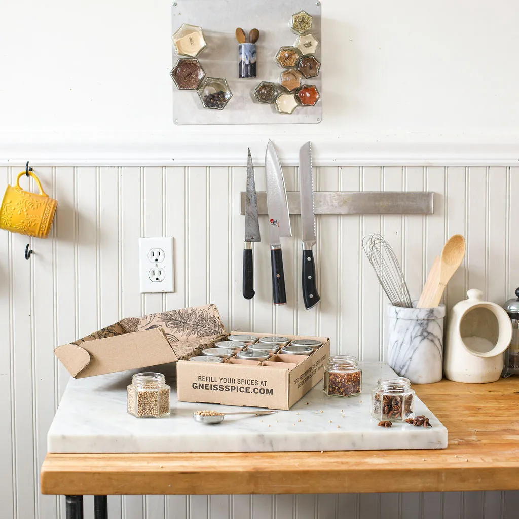 'FOODIE' GIFT BUNDLE: Empty Magnetic Jars & Gift Certificate for Organic Refills