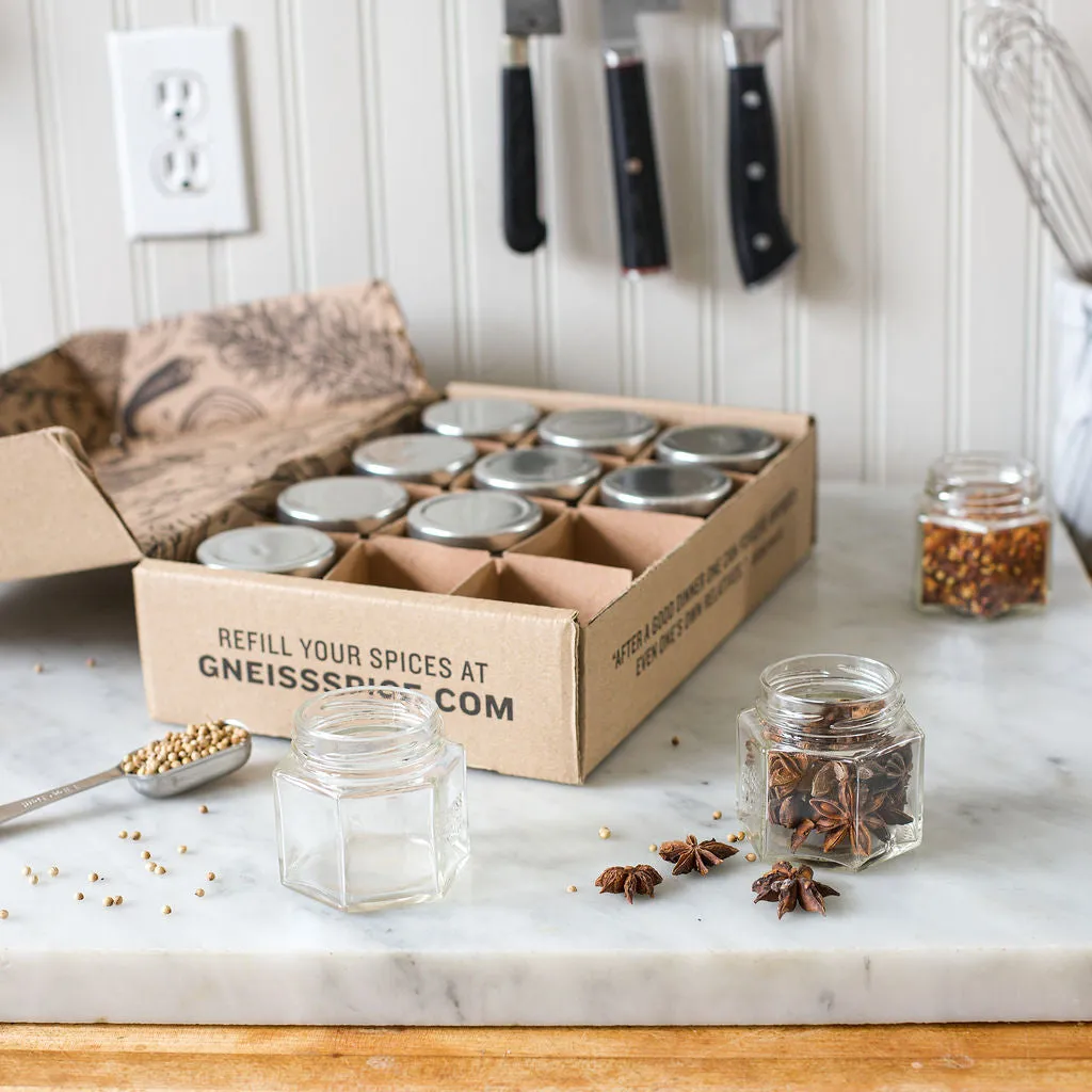 'FOODIE' GIFT BUNDLE: Empty Magnetic Jars & Gift Certificate for Organic Refills