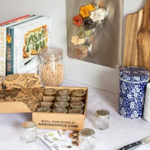 'FOODIE' GIFT BUNDLE: Empty Magnetic Jars & Gift Certificate for Organic Refills