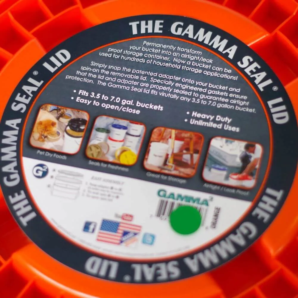 Gamma Seal Black Screw-on Bucket & Pail Lid