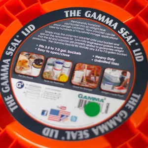 Gamma Seal Yellow Screw-on Bucket & Pail Lid