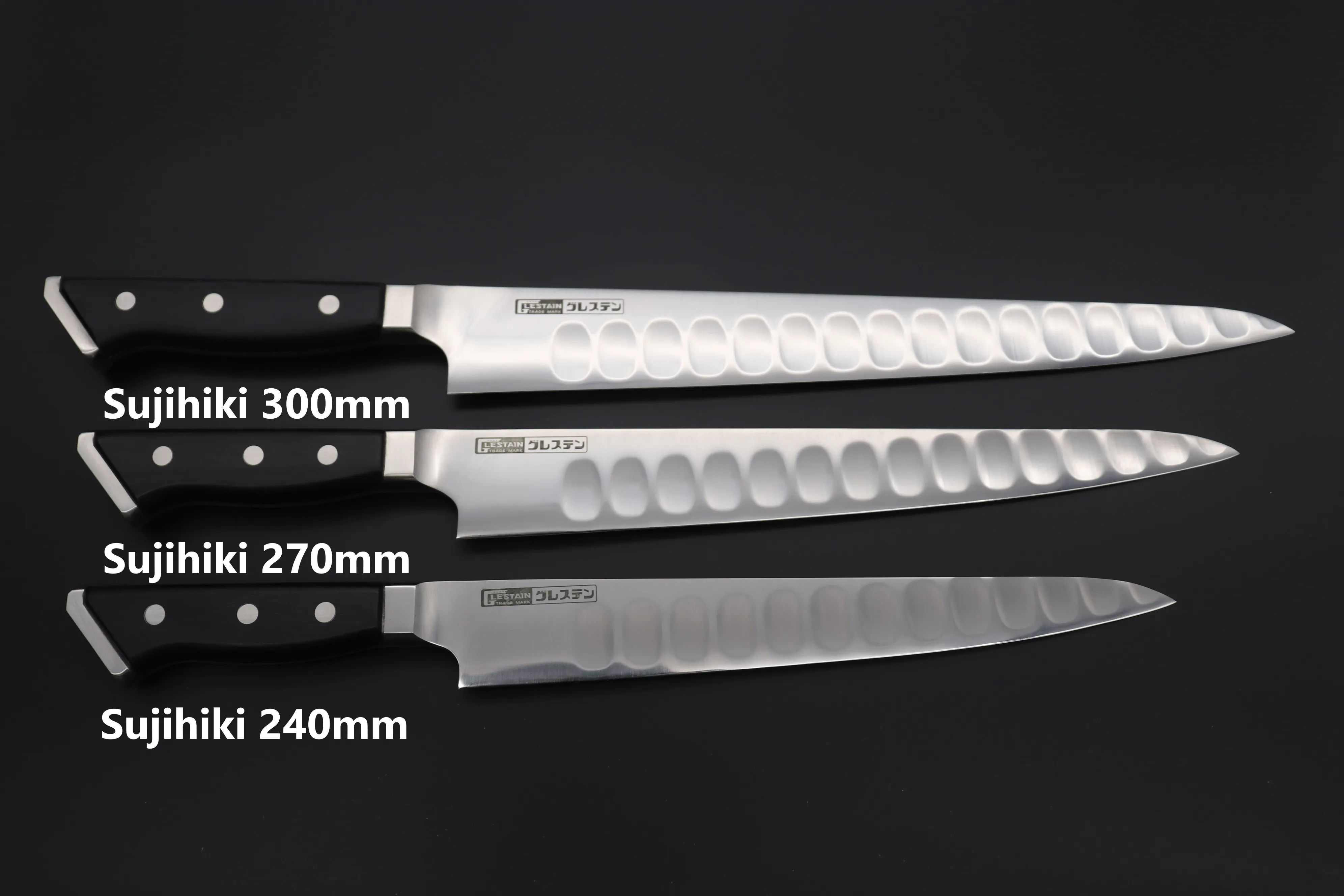 Glestain Professional High End Knives Sujihiki (240mm to 300mm, 3 sizes)