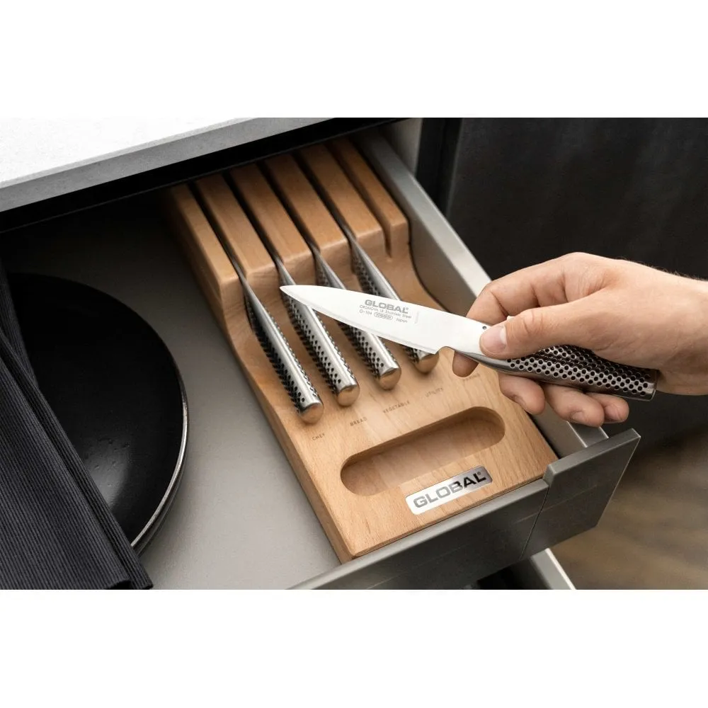 Global Hikaeme 6 Piece Drawer Knife Dock Set
