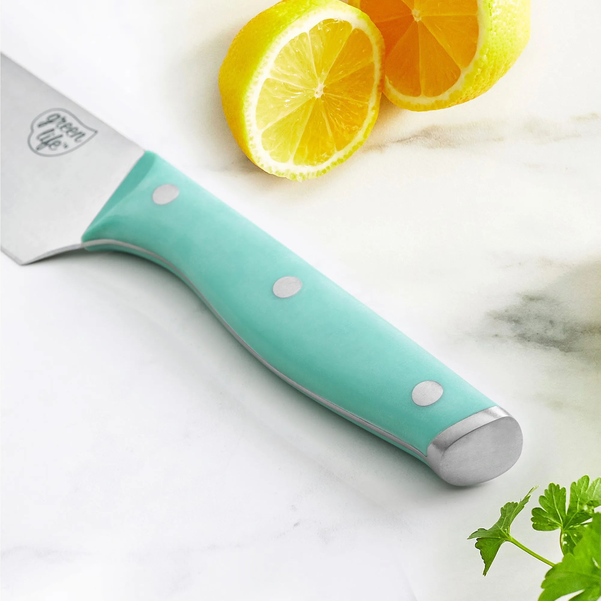 GreenLife Stainless Steel 5-Piece Cutlery Set | Turquoise