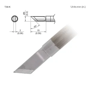 Hakko T39-K Knife Tip Soldering Tip (Qty of 10)