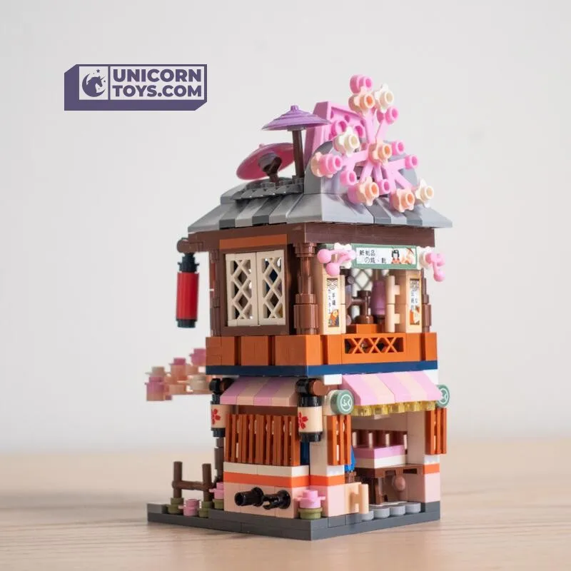 Kimono Clothing Shop | LOZ 1655 Building Bricks Mini Street Set for Ages 10 