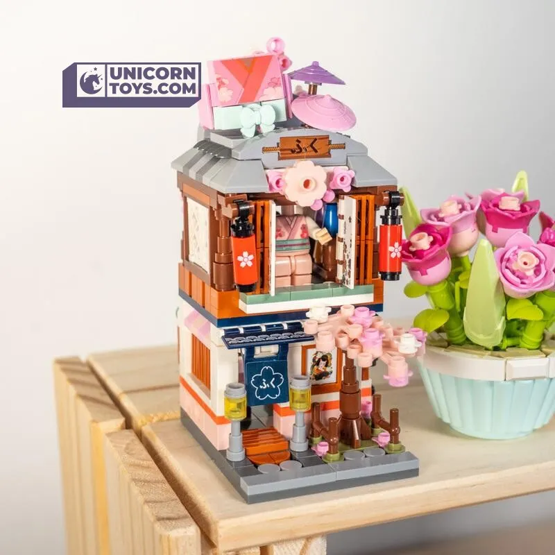 Kimono Clothing Shop | LOZ 1655 Building Bricks Mini Street Set for Ages 10 